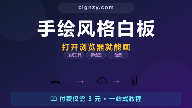 画个流程图还要装 Visio？Excalidraw 手绘白板，打开浏览器就能画-村里姑娘-知识付费与AI资源整合平台