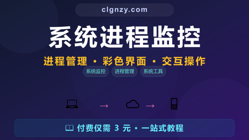 系统监控还在一个一个找进程？交互式进程管理器一目了然-村里姑娘-知识付费与AI资源整合平台