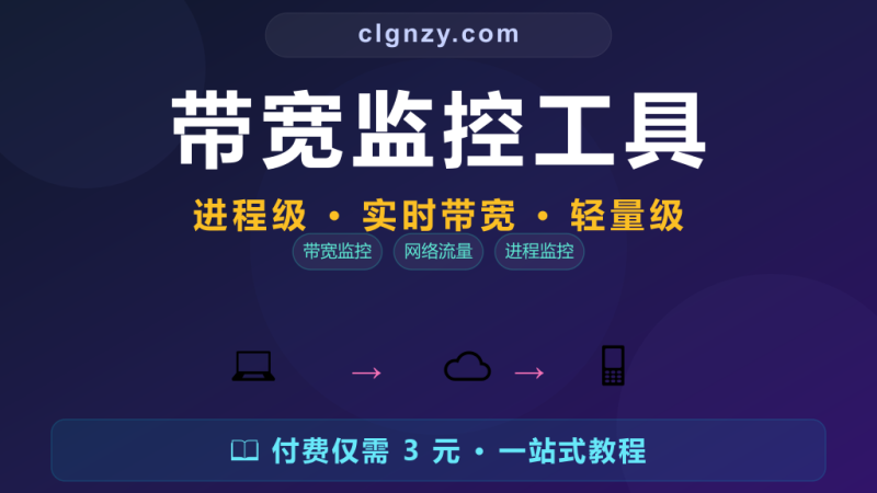 网络带宽被谁吃了？实时进程级带宽监控-村里姑娘-知识付费与AI资源整合平台