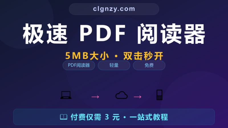 Adobe Reader 又大又慢？5MB 的 PDF 阅读器，双击秒开-村里姑娘-知识付费与AI资源整合平台